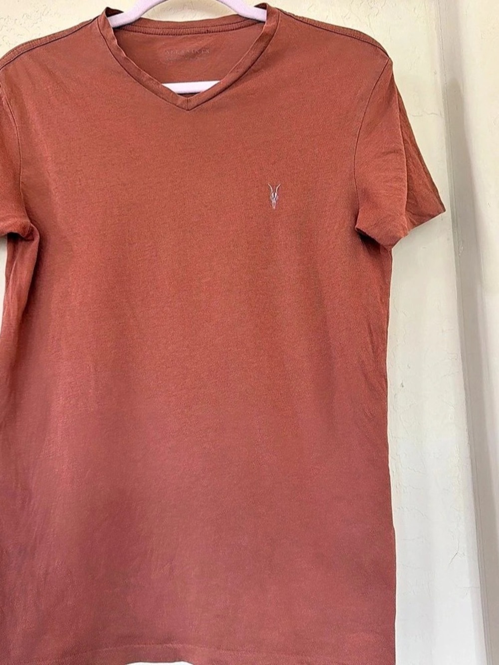 AllSaints Tonic V-Neck T-Shirt Men's Brown Tee